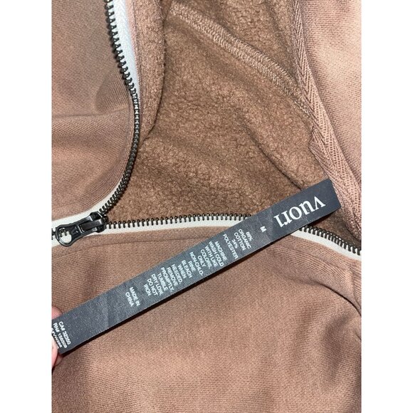 Vuori Restore  Half-Zip Hoodie Sweatshirt Medium Womens - Canyon Clay - Picture 8 of 11